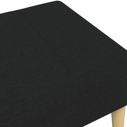 Podnožka Černá 77 X 55 X 31 Cm Textil