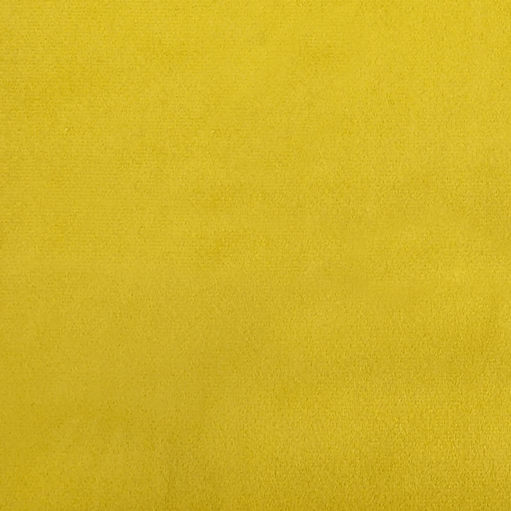 Podnožka Žlutá 77 X 55 X 31 Cm Samet