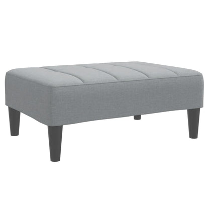Podnožka Světle Šedá 77 X 55 X 31 Cm Textil