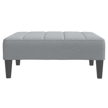 Podnožka Světle Šedá 77 X 55 X 31 Cm Textil