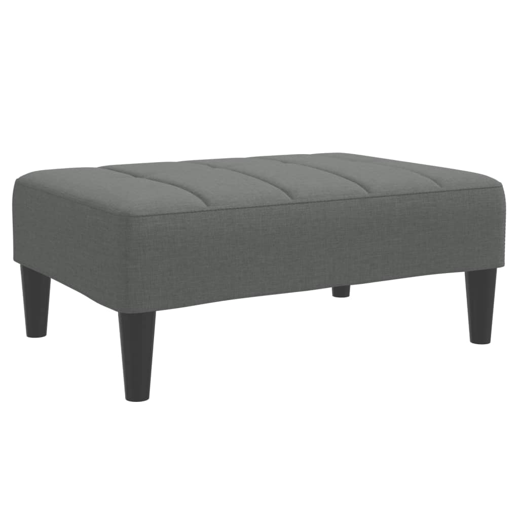 Podnožka Tmavě Šedá 77 X 55 X 31 Cm Textil