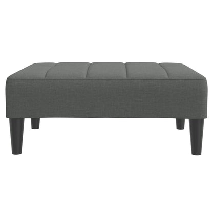 Podnožka Tmavě Šedá 77 X 55 X 31 Cm Textil