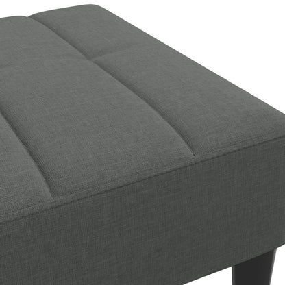 Podnožka Tmavě Šedá 77 X 55 X 31 Cm Textil