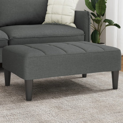 Podnožka Tmavě Šedá 77 X 55 X 31 Cm Textil