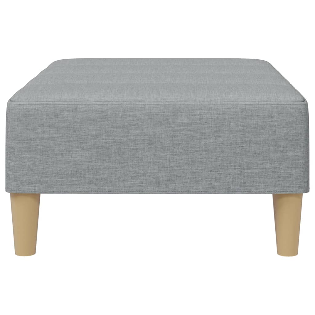 Podnožka Světle Šedá 77 X 55 X 31 Cm Textil