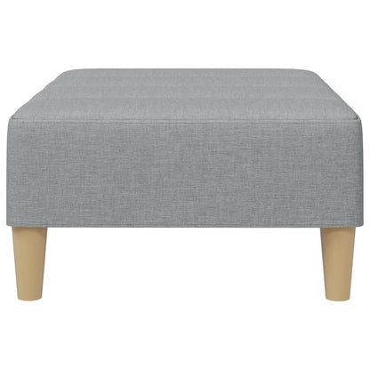 Podnožka Světle Šedá 77 X 55 X 31 Cm Textil