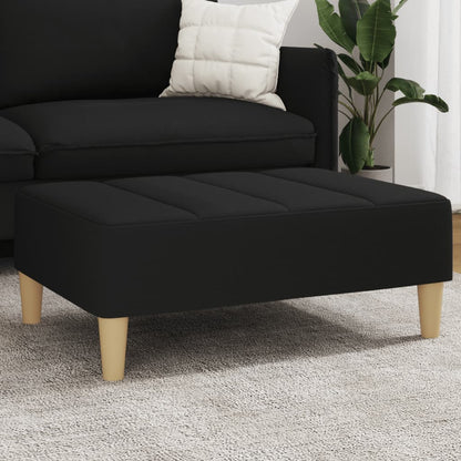 Podnožka Černá 77 X 55 X 31 Cm Textil