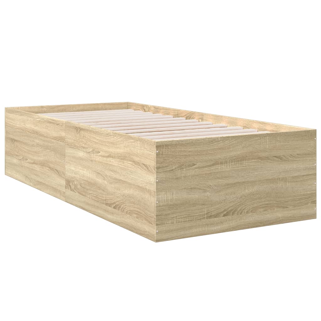 Rám Postele Dub Sonoma 75 X 190 Cm Kompozitní Dřevo