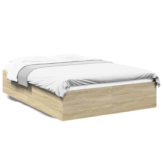 Rám postele dub sonoma 120 x 190 cm kompozitní dřevo