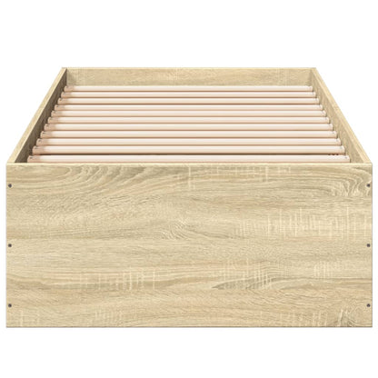 Rám Postele Dub Sonoma 90 X 190 Cm Kompozitní Dřevo