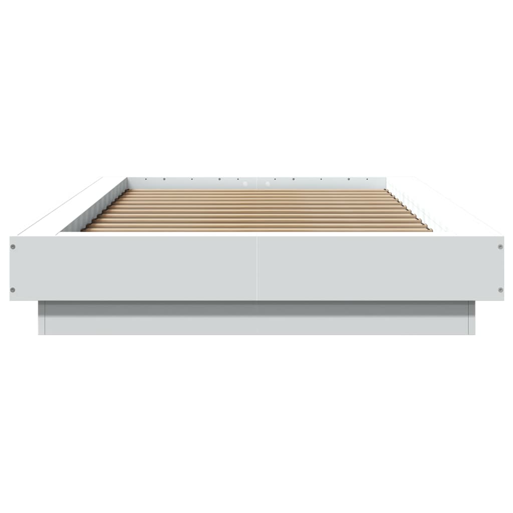 Rám Postele Bílý 90 X 200 Cm Kompozitní Dřevo
