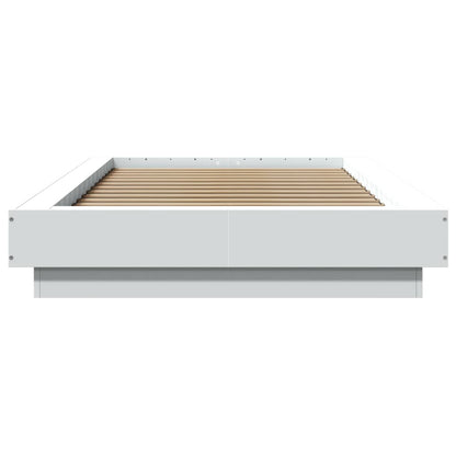 Rám Postele Bílý 90 X 200 Cm Kompozitní Dřevo