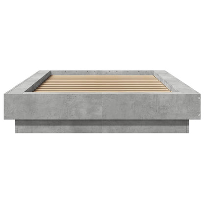 Rám Postele Betonově Šedý 90 X 190 Cm Kompozitní Dřevo