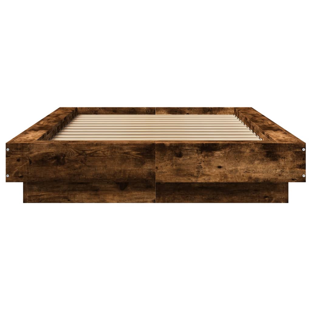 Rám Postele Kouřový Dub 75 X 190 Cm Kompozitní Dřevo