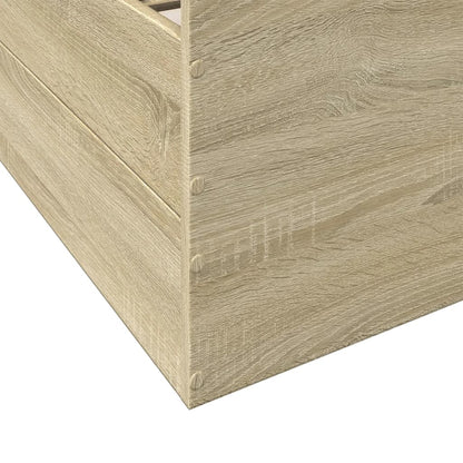 Rám Postele Se Zásuvkami Dub Sonoma 135X190 Cm Kompozitní Dřevo