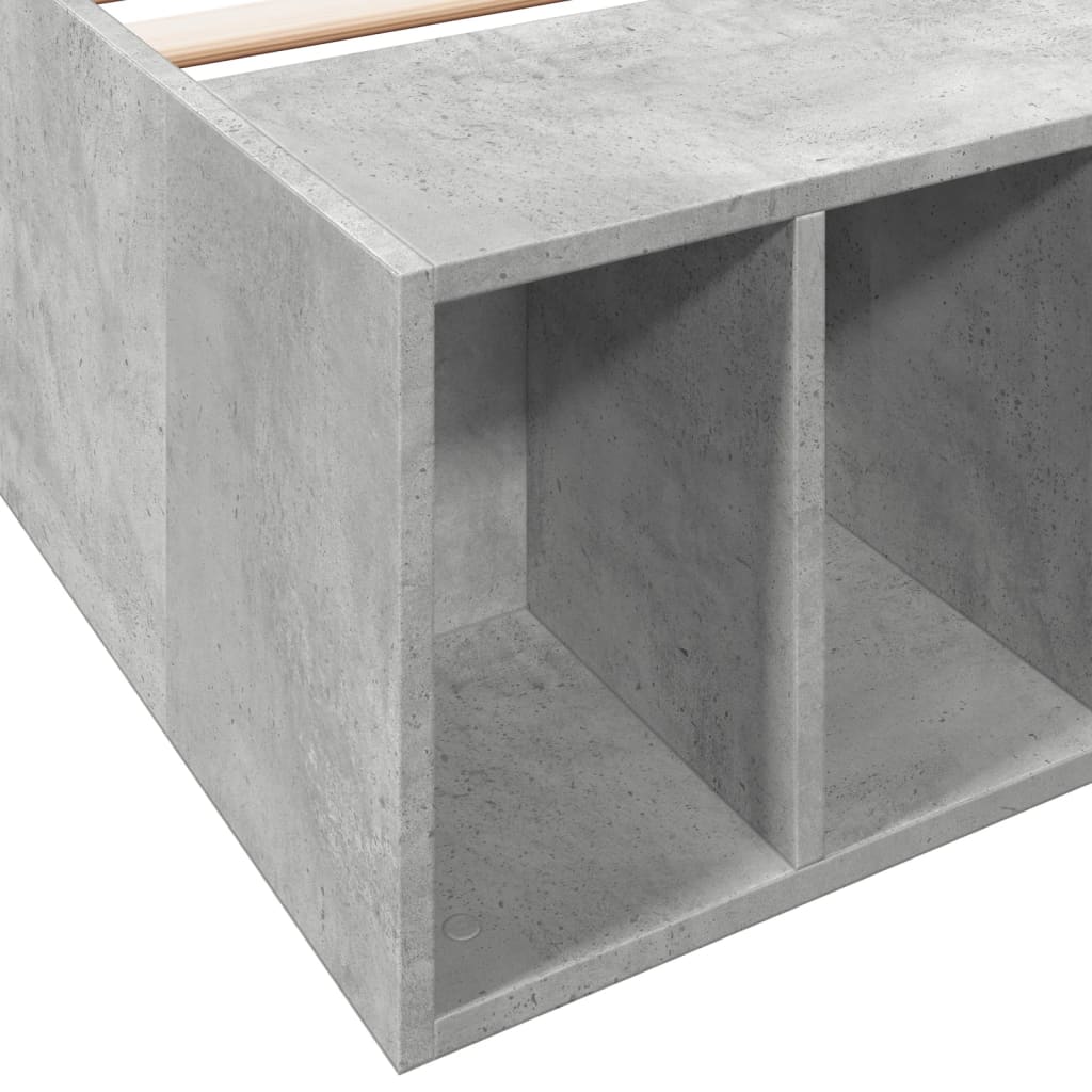 Rám Postele Betonově Šedý Kompozitní Dřevo