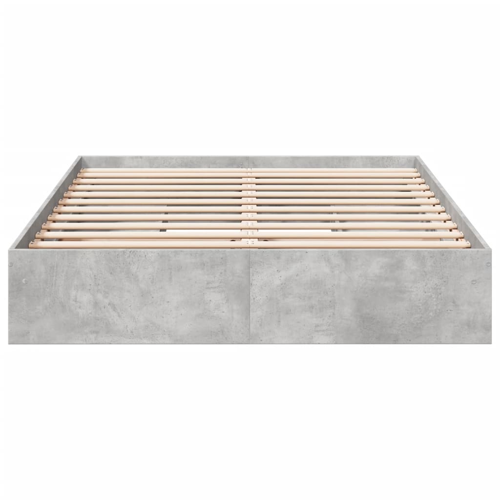 Rám Postele Se Zásuvkami Betonově Šedý 160 X 200 Cm Kompozit