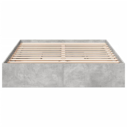 Rám Postele Se Zásuvkami Betonově Šedý 160 X 200 Cm Kompozit