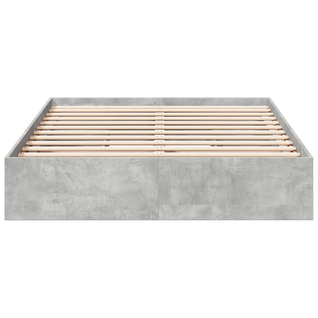 Rám Postele Se Zásuvkami Betonově Šedý 120 X 200 Cm Kompozit