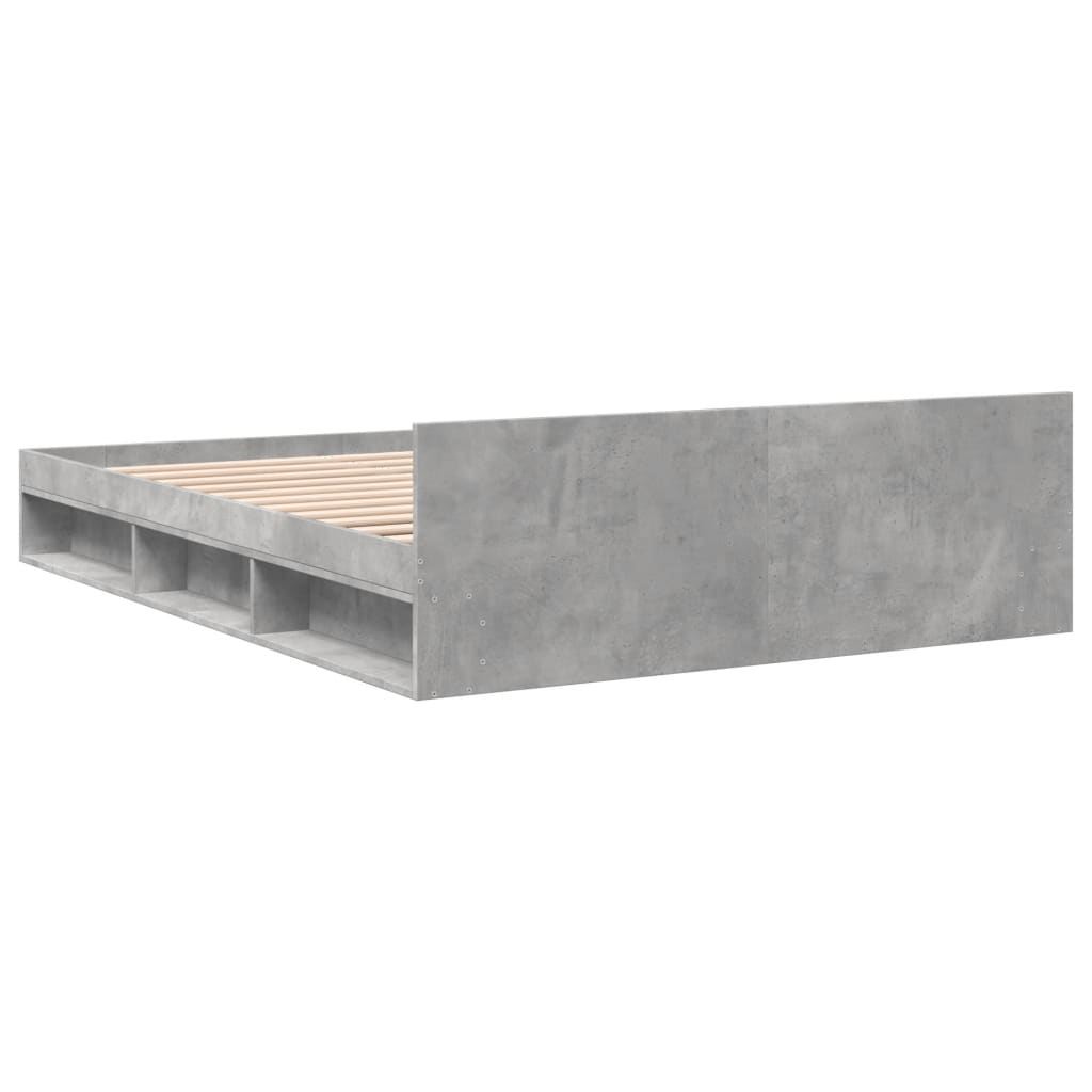 Rám Postele Se Zásuvkami Betonově Šedý 160 X 200 Cm Kompozit