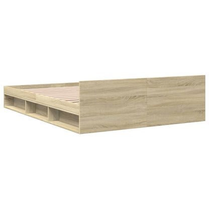 Rám Postele Se Zásuvkami Dub Sonoma 120X200 Cm Kompozitní Dřevo