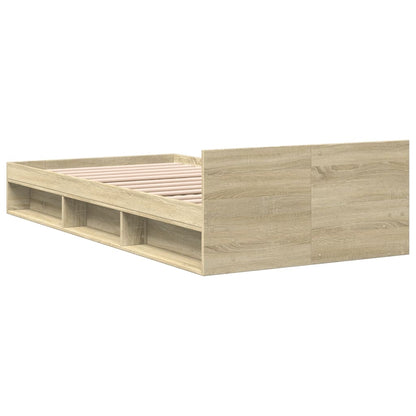 Rám Postele Se Zásuvkou Dub Sonoma 75 X 190 Cm Kompozitní Dřevo