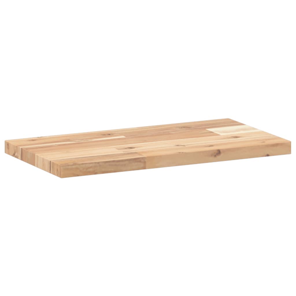 Plovoucí Police 2 Ks 60 X 20 X 2 Cm Neošetřené Akáciové Dřevo
