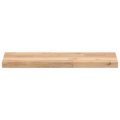Plovoucí Police 2 Ks 60 X 20 X 2 Cm Neošetřené Akáciové Dřevo