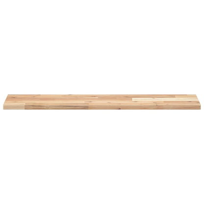 Plovoucí Police 2 Ks 80 X 20 X 2 Cm Neošetřené Akáciové Dřevo
