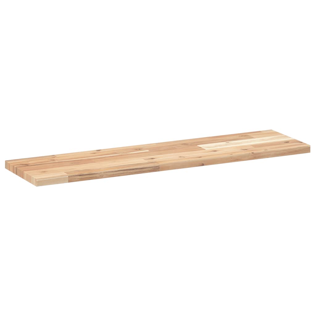 Plovoucí Police 2 Ks 80 X 20 X 2 Cm Neošetřené Akáciové Dřevo