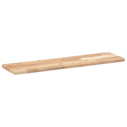 Plovoucí Police 3 Ks 100 X 20 X 2 Cm Neošetřené Akáciové Dřevo
