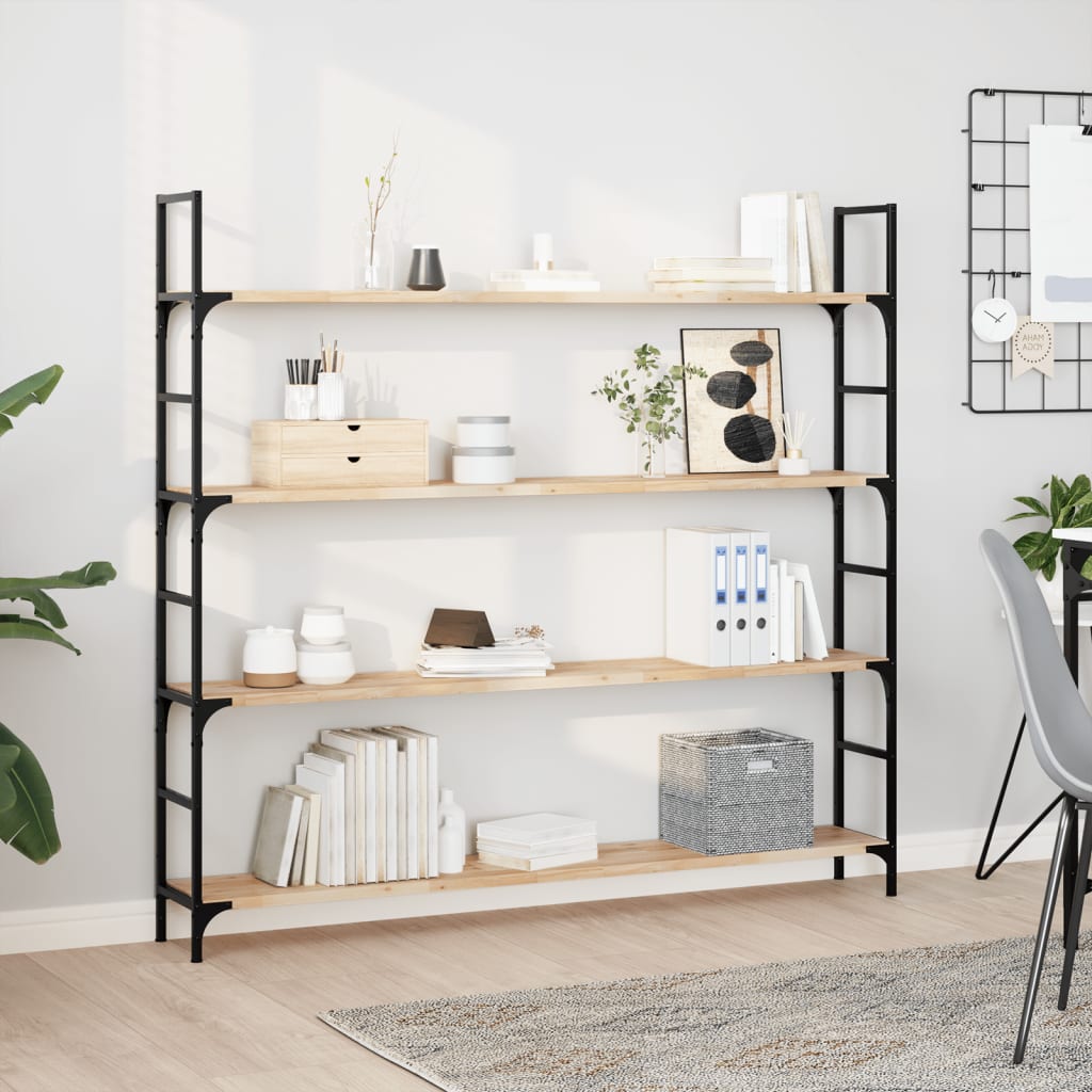 Plovoucí Police 3 Ks 160 X 20 X 2 Cm Neošetřené Akáciové Dřevo