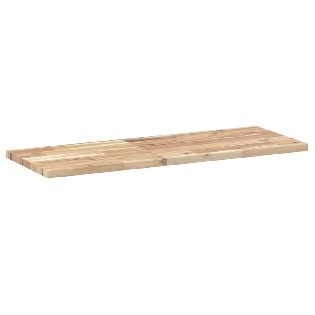 Plovoucí Police 4 Ks 100 X 30 X 2 Cm Neošetřené Akáciové Dřevo
