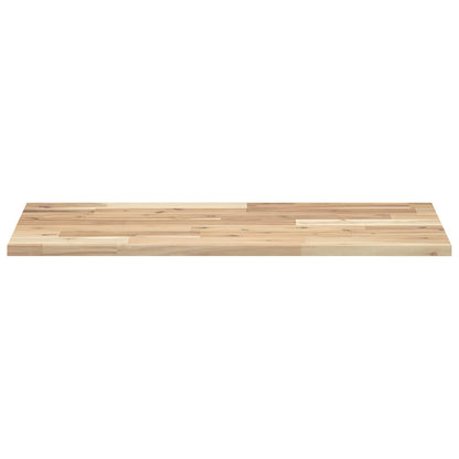 Plovoucí Police 4 Ks 80 X 40 X 2 Cm Neošetřené Akáciové Dřevo