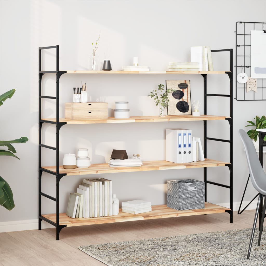Plovoucí Police 4 Ks 160 X 40 X 2 Cm Neošetřené Akáciové Dřevo