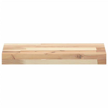 Plovoucí Police 4 Ks 60 X 20 X 4 Cm Neošetřené Akáciové Dřevo