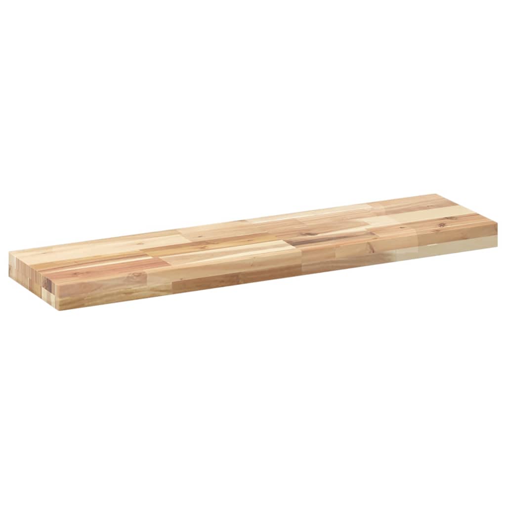 Plovoucí Police 3 Ks 100 X 20 X 4 Cm Neošetřené Akáciové Dřevo