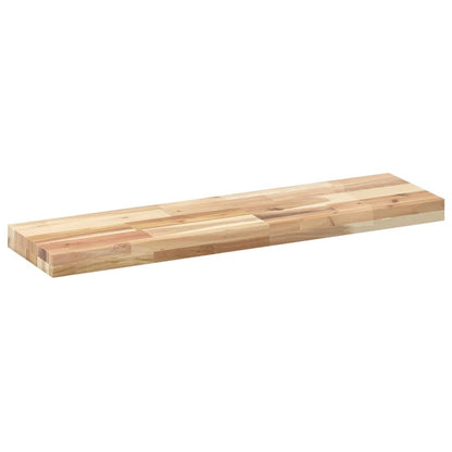 Plovoucí Police 3 Ks 100 X 20 X 4 Cm Neošetřené Akáciové Dřevo