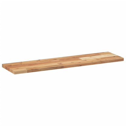 Plovoucí Police 2 Ks 80 X 20 X 2 Cm Olejované Akáciové Dřevo