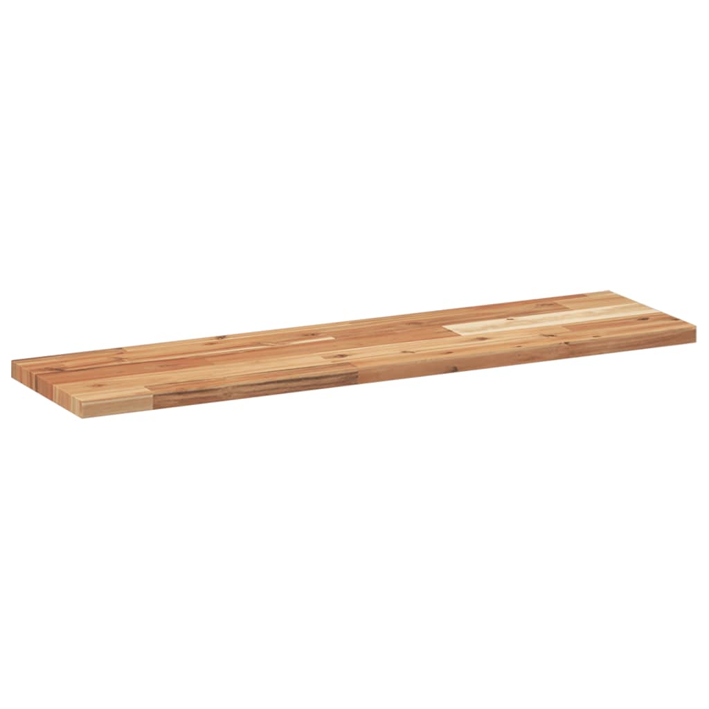 Plovoucí Police 2 Ks 100 X 20 X 2 Cm Olejované Akáciové Dřevo