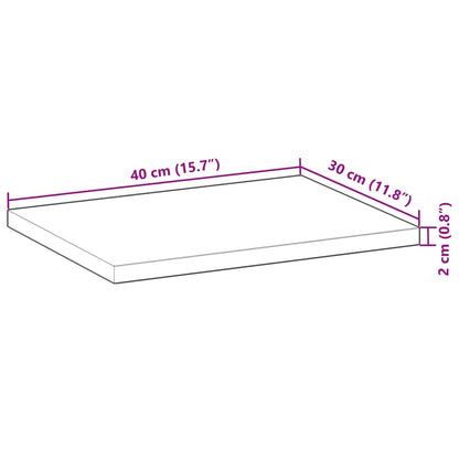 Plovoucí Police 3 Ks 40 X 30 X 2 Cm Olejované Akáciové Dřevo