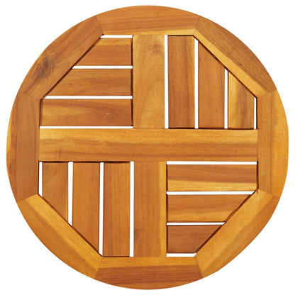 Stolní Deska Ø 40 X 2 Cm Kulatá Masivní Akáciové Dřevo