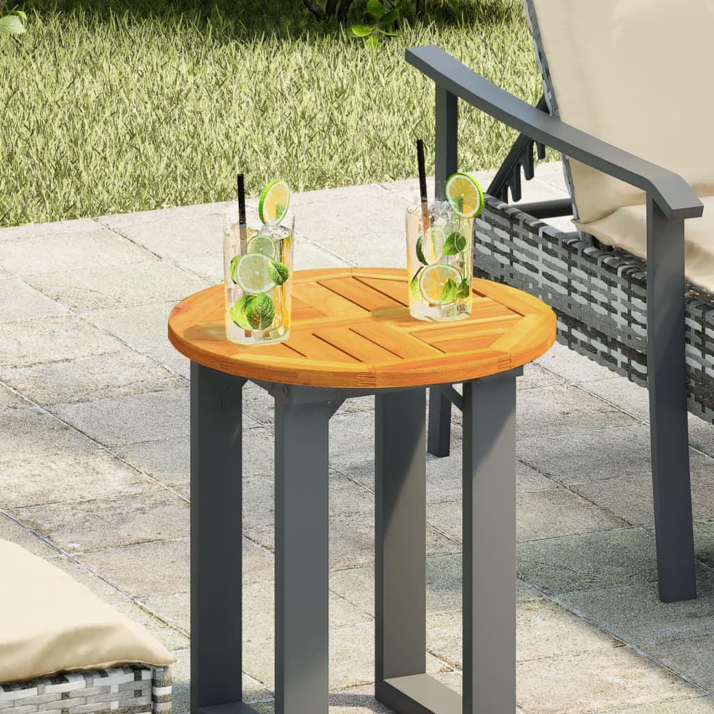 Stolní Deska Ø 40 X 2 Cm Kulatá Masivní Akáciové Dřevo