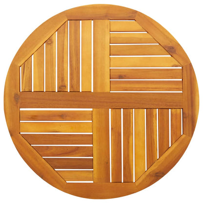 Stolní Deska Ø 40 X 2 Cm Kulatá Masivní Akáciové Dřevo