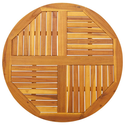 Stolní Deska Ø 40 X 2 Cm Kulatá Masivní Akáciové Dřevo