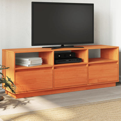 Tv Skříňka 140 X 37 X 50 Cm Masivní Borové Dřevo
