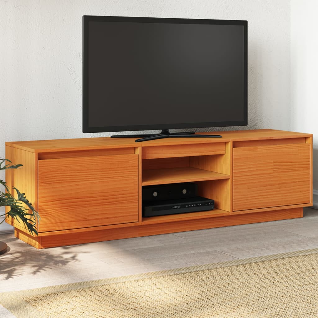 Tv Skříňka 140 X 35 X 40 Cm Masivní Borové Dřevo