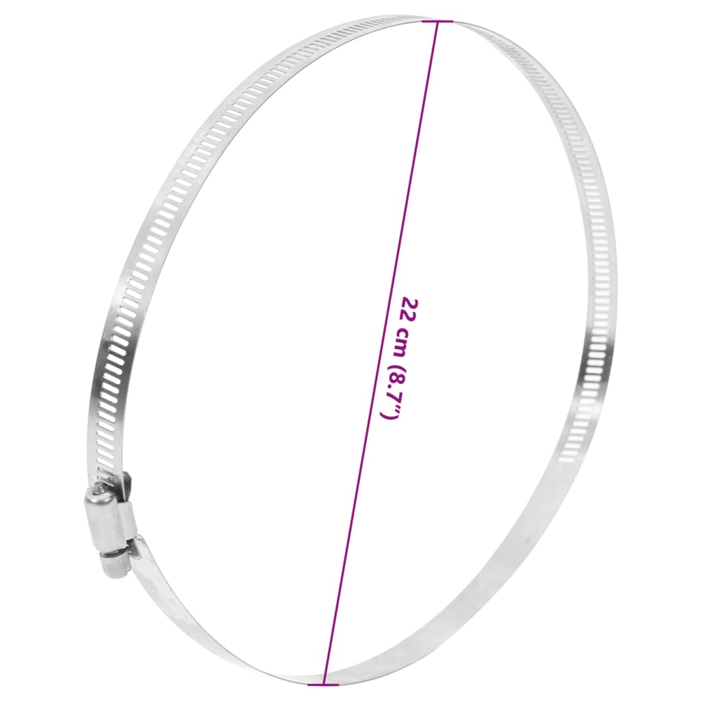 Hadicové Svorky 6 Ks 91–220 Mm Nerezová Ocel 304