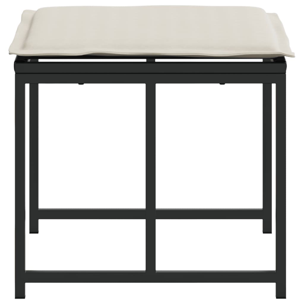 Zahradní Stoličky S Poduškami 4 Ks Černé