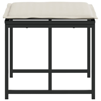 Zahradní Stoličky S Poduškami 4 Ks Černé